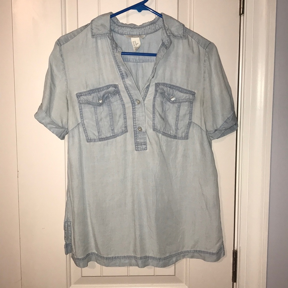 H&M Chambray Maternity shirt